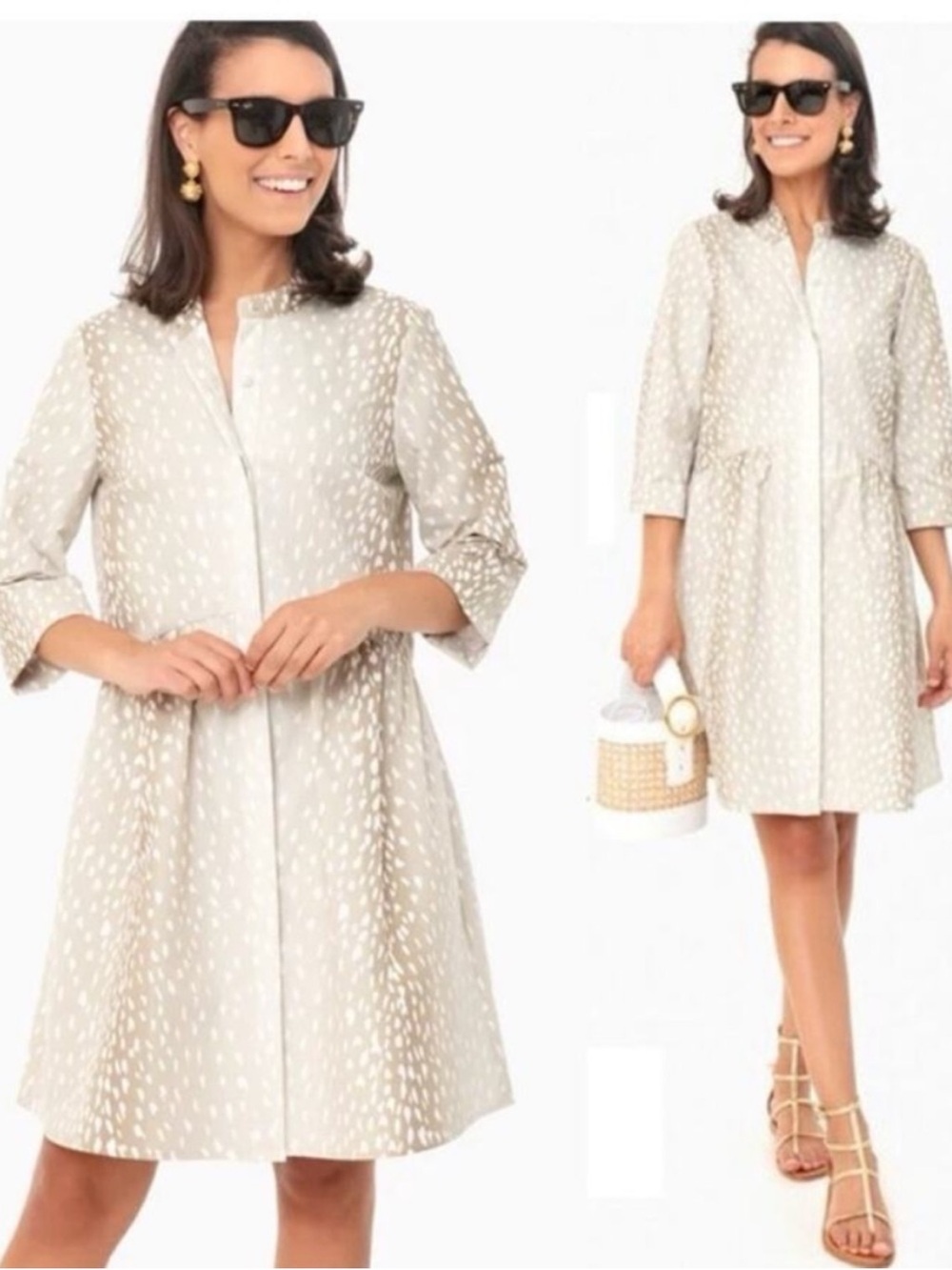Tuckernuck Antelope Royal Shirt Dress Size S